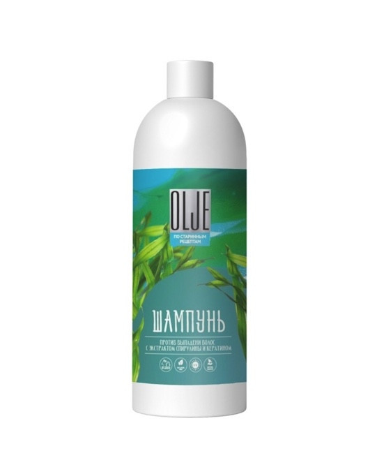 OLJE / Натуральный шампунь против выпадения волос с экстрактом концентрата спирулины и кератина 1000 мл в Астрахани